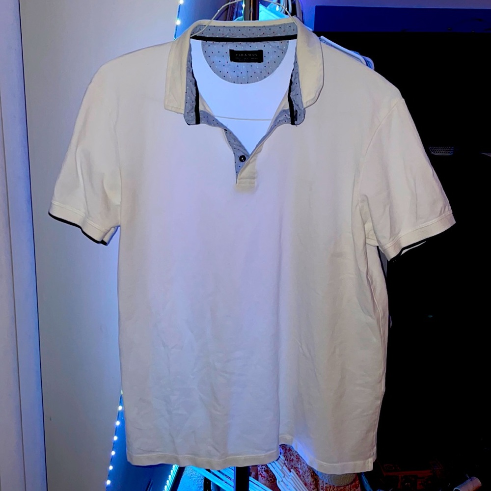 Zara Men White Polo